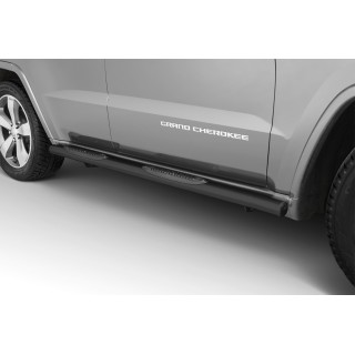 marche pieds JEEP GRAND CHEROKEE 2015-2021 INOX NOIR Tubulaire PR02