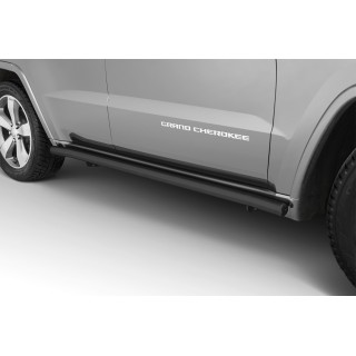 marche pieds JEEP GRAND CHEROKEE 2015-2021 inox NOIR Tubulaire 60mm