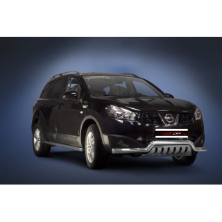 PARE BUFFLE-NISSAN-QASHQAI-2010-2013-HOMOLOGUE INOX PROTECTION BASSE Plaque