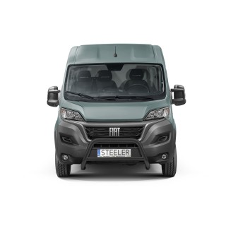 PARE BUFFLE PEUGEOT BOXER-2006-AUJOURD'HUI HOMOLOGUE INOX NOIR barre de renfort