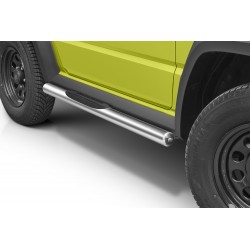 Marche pieds SUZUKI JIMNY 2018 2020 INOX Tubulaire NOIR PR00B 70mm - Access Utilitaire - Vente en ligne d'accessoires auto et Véhicules Utilitaires