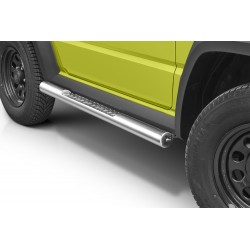 Marche pieds SUZUKI JIMNY 2018 2020 INOX Tubulaire NOIR 76mm - Access Utilitaire - Vente en ligne d'accessoires auto et Véhicules Utilitaires