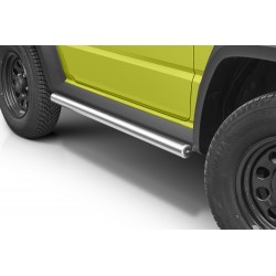 Marche pieds SUZUKI JIMNY 2018 2020 INOX Tubulaire NOIR PR 60mm - Access Utilitaire - Vente en ligne d'accessoires auto et Véhicules Utilitaires