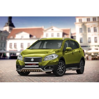 PARE BUFFLE SUZUKI SX 4 S CROSS 2013 2016 HOMOLOGUE INOX   PROTECTION BASSE Plaque - Access Auto 4x4