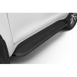 Marche pieds-TOYOTA-RAV4 2006-2009 INOX PLAT PR NOIR