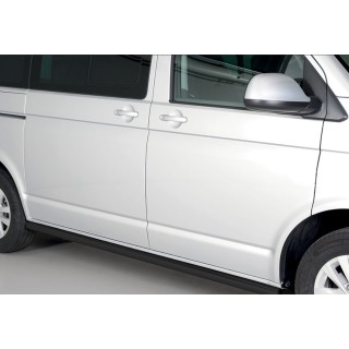 marche pieds VOLKSWAGEN T6 1 LONG 2019 AUJOURD'HUI INOX NOIR LNE2  76mm