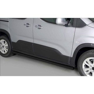 marche pieds CITROEN BERLINGO M 2018 AUJOURD'HUI INOX tubulaire LNE NOIR 60mm