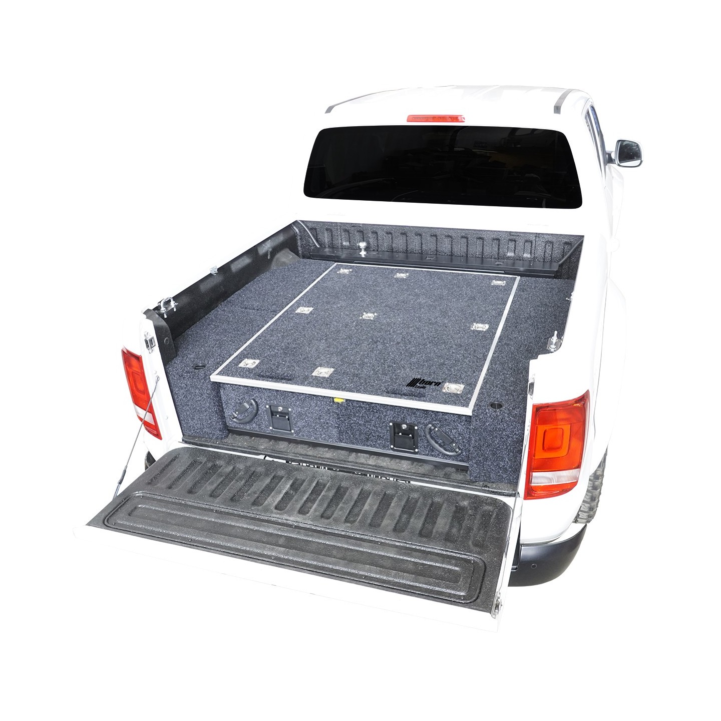 Autocollant Vitre Arrière Drapeau Américain Pour Dodge Ram 1500/2500/3500 (2009-2023) - Décor PVC Noir | Beler