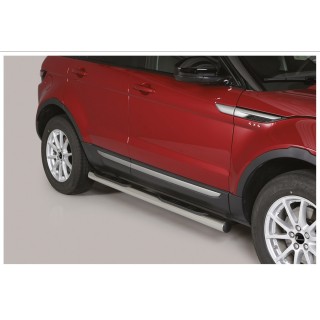 marche pieds-RANGE ROVER EVOQUE 2016-2018 INOX tubulaire CHROME 76mm