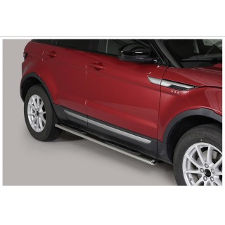 marche pieds-RANGE ROVER EVOQUE 2016-2018 INOX Ovale CHROME PRC