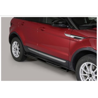 marche pieds-RANGE ROVER EVOQUE 2016-2018 INOX NOIR Ovale PRC