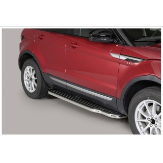 marche pieds-RANGE ROVER EVOQUE 2016-2018 INOX CHROME Plat