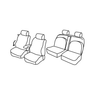 Housses siege auto NISSAN NAVARA D40 CLUB CABINE 2005-2014