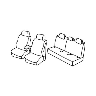 Housses siege auto PEUGEOT 308 ELEGANCE 5 portes 2021-AUJOURD'HUI