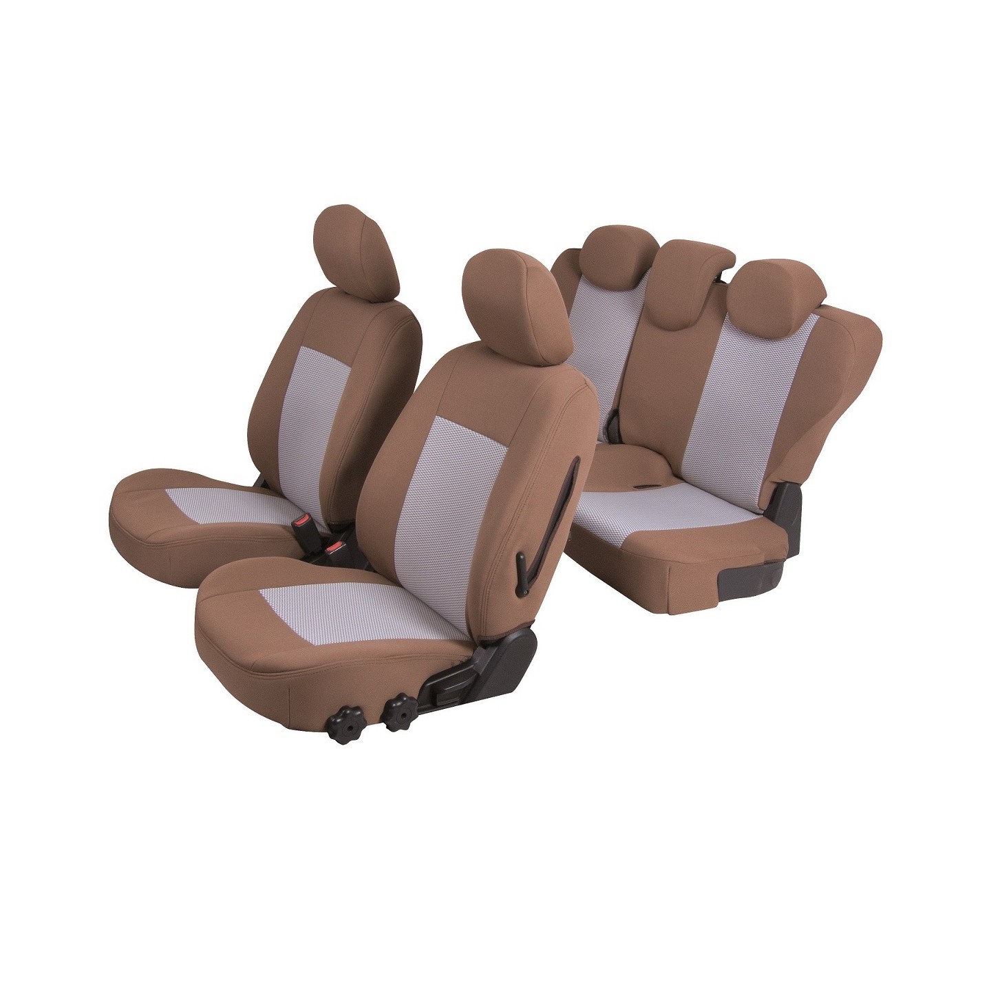 Housses De Siège Voiture Pour Renault Express II Van (2021-2025) - Lot 4 Pièces En Cuir PU