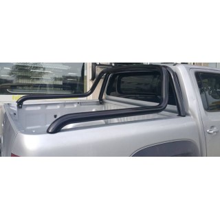 ROLL BAR TOYOTA HILUX 2015-AUJOURD'HUI DOUBLE BARRES  INOX NOIR 76mm