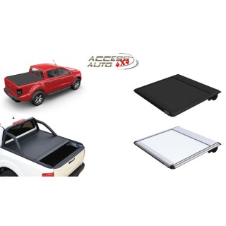 COUVRE BENNE TOYOTA HILUX 2021-AUJOURD'HUI EXTRA CABINE RIDEAU COULISSANT avec rails (rainure en T)