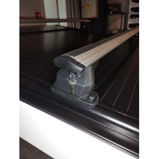 BARRES-TRANSVERSALES-ISUZU D MAX-2012-2020 COUVRE BENNE COULISSANT avec rails (rainure en T)