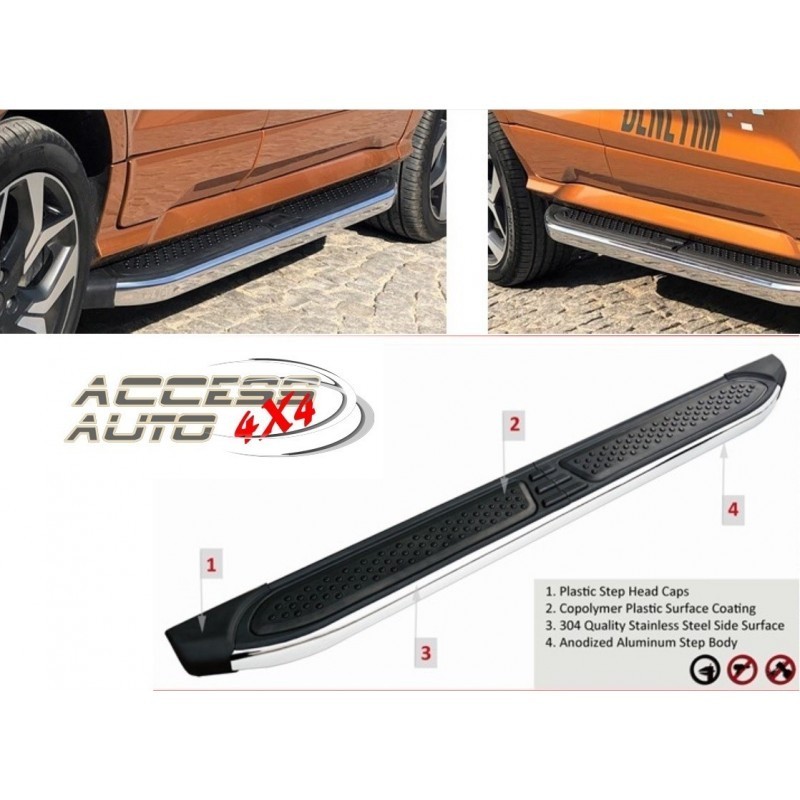 2 Marches-pieds Antidérapants Pour Hyundai Tucson 2015+ - Aluminium Et ABS - Neufs