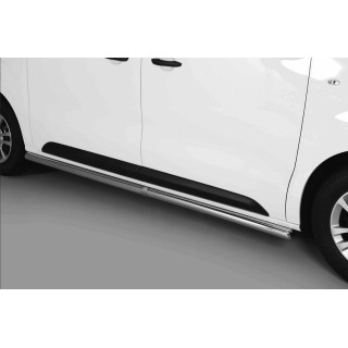 marche pieds PEUGEOT EXPERT STANDARD LONG 2016-AUJOURD'HUI-INOX Tubulaire 60mm