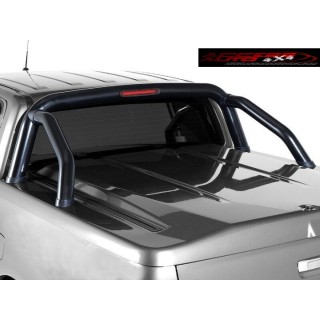 ROLL BAR NISSAN NAVARA NP300 2015-2022 DOUBLE BARRES INOX NOIR pour Couvre Benne SPORTLID