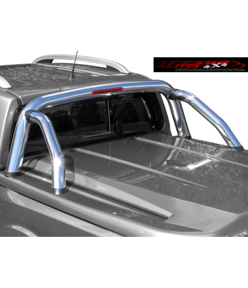 ROLL BAR TOYOTA HILUX 2015-AUJOURD'HUI DOUBLE BARRES INOX pour Couvre Benne SPORTLID