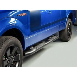 MARCHE PIEDS FORD F150 2015-AUJOURD'HUI Aluminium Ovale Noir Crew Cab