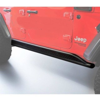 MARCHE PIEDS JEEP WRANGLER 2018-AUJOURD'HUI Acier Plat Noir