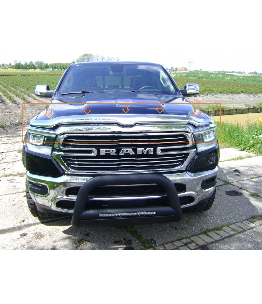 Protection Capot Moteur DODGE RAM 1500 2019-AUJOURD'HUI Chrome