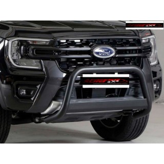 PARE BUFFLE FORD RANGER 2023-AUJOURD'HUI INOX NOIR HOMOLOGUE 63mm