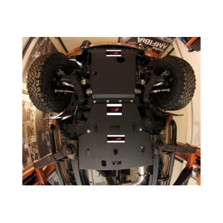 PROTEGE CARTER VOLKSWAGEN AMAROK 2010 2022 SET 3 pieces ALUMINIUM 6mm - Access Auto 4x4