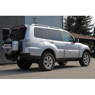 PARE CHOC ARRIERE MITSUBISHI PAJERO V80 2007 2014 ACIER - Access Auto 4x4
