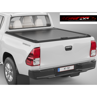 COUVRE BENNE TOYOTA HILUX EXTRA CABINE 2016 AUJOURD'HUI RIDEAU COULISSANT NOIR mountain top