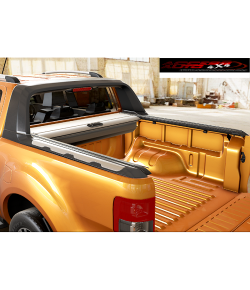 COUVRE BENNE FORD RANGER DOUBLE CABINE WILDTRAK 2012 2022 RIDEAU COULISSANT GRIS mountain top