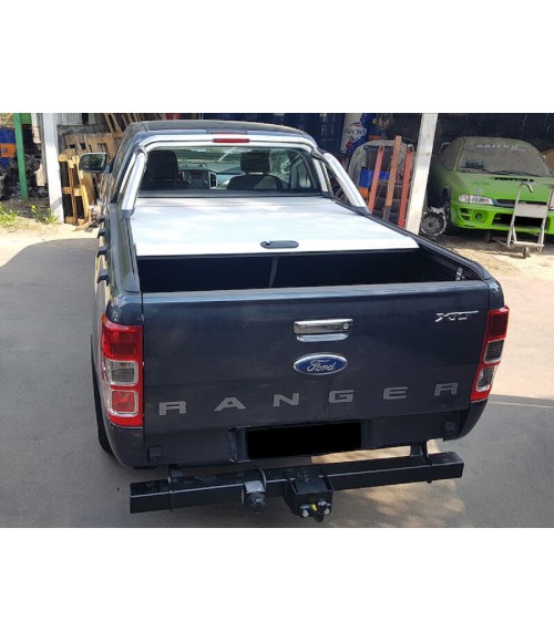 COUVRE BENNE FORD RANGER DOUBLE CABINE LIMITED 2012 2022 RIDEAU COULISSANT GRIS mountain top