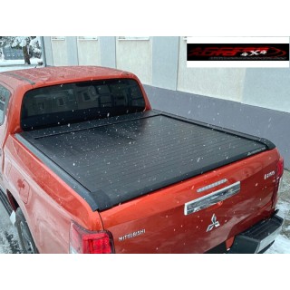 COUVRE BENNE MITSUBISHI L200 DOUBLE CABINE 2015 2019 RIDEAU COULISSANT NOIR MOUNTAIN TOP