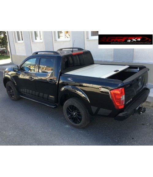 COUVRE BENNE NISSAN NAVARA NP300 DOUBLE CABINE 2015 2022 RIDEAU COULISSANT GRIS MOUNTAIN TOP