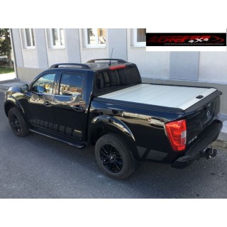 COUVRE BENNE NISSAN NAVARA NP300 DOUBLE CABINE 2015 2022 RIDEAU COULISSANT GRIS MOUNTAIN TOP