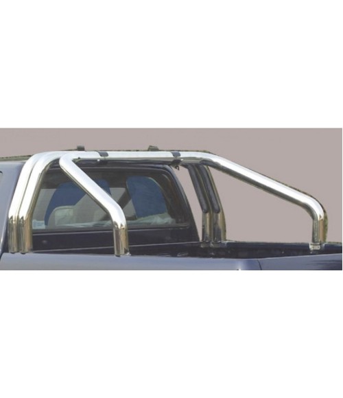 ROLL BAR FORD RANGER 2007 2009 INOX DOUBLE BARRES CHROME 76mm