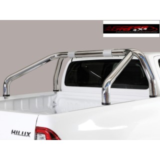 ROLL BAR TOYOTA HILUX 2015 AUJOURD'HUI INOX SIMPLE BARRE CHROME 76mm