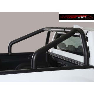 ROLL BAR ISUZU D-MAX 2012 2020 INOX SIMPLE BARRE NOIR 76mm