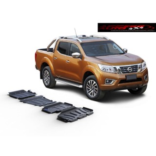 PROTEGE CARTER NISSAN NAVARA NP300 2015 2022 SET 4 PIECES ACIER 3mm