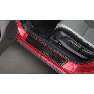 Seuils de porte HONDA JAZZ CROSSTAR 2020 AUJOURD'HUI INOX NOIR 4 PIECES