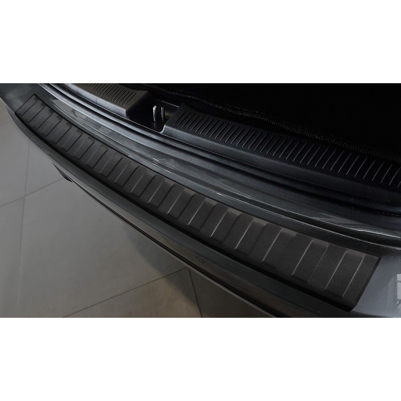 Protection De Seuil De Coffre Pour Mercedes V-Classe W447 (2014+) - Acier Inox Anthracite - Facile à Coller - 10