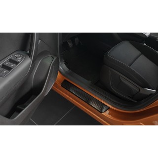 seuil de porte RENAULT CAPTUR 2019 AUJOURD'HUI INOX NOIR 4 PIECES