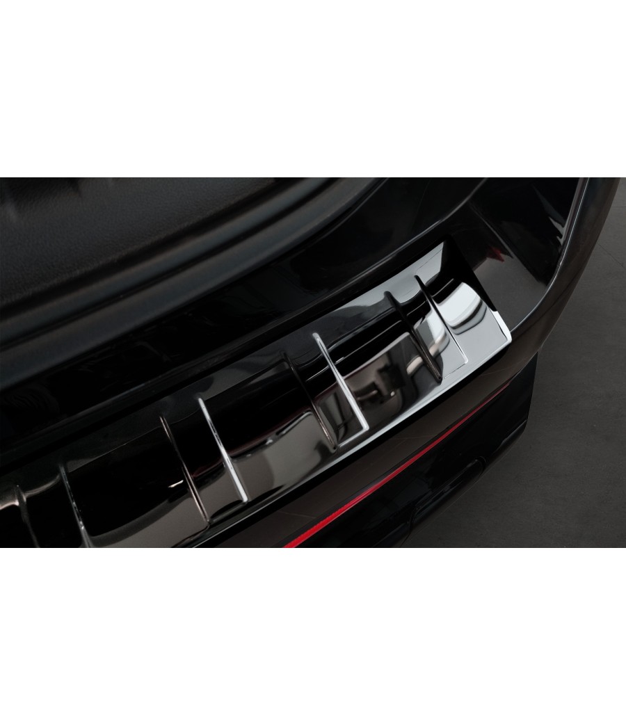  Avisa Protection de seuil arrière INOX Compatible avec BMW X1  U11 / X1 U11 xLine 2022- 'Ribs