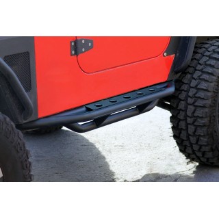 Marche Pieds JEEP WRANGLER 1987 1995 Acier PLAT NOIR