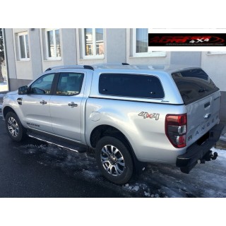 HARD TOP FORD RANGER 2012 2022 FENETRES PIVOTANTES DOUBLE CABINE AEROKLAS Pret à peindre