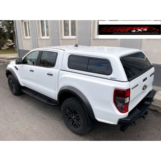 HARD TOP FORD RANGER 2012 2022 FENETRES COULISSANTES DOUBLE CABINE AEROKLAS Peint