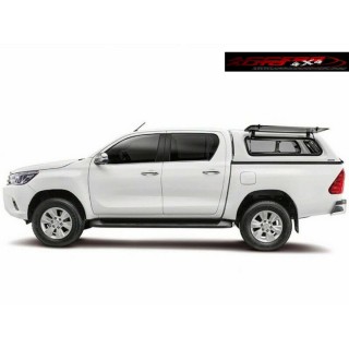 HARD TOP TOYOTA HILUX 2016 AUJOURD'HUI FENETRES PIVOTANTES DOUBLE CABINE AEROKLAS Pret à peindre